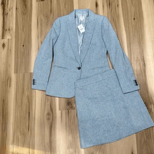 NUEVO J Crew Espiga Un Botón Blazer y Mini Falda Conjunto Para Mujer’s 4 - Imagen 1 de 9