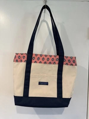 Bolso de Playa Clásico Vineyard Vines Colección Personalizada Lona con Cremallera Clearwater FL Foto 1 de 4