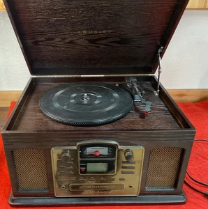 Crosley CR2405C-ES Record Player Radio Stereo CD Recorder Turntable Casette - Picture 1 of 5