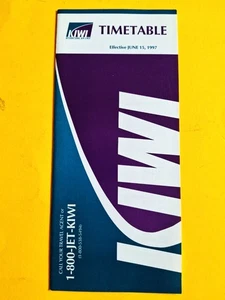 Horario de KIWI Airlines 15 de junio de 1997 - Imagen 1 de 1