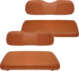 XUANYUDG0769 Golf Cart Front and Rear Seat Covers for EZGO TXT/RXV Club brown - Picture 1 of 7