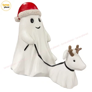 Figura Fantasma Sombrero de Papá Noel Caminando Reno Halloween Navidad Vacaciones Tiktok - Imagen 1 de 6