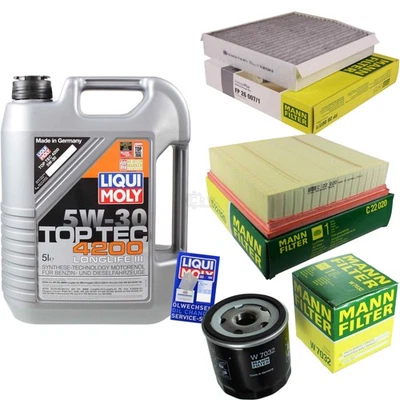 INSPEKTIONSKIT FILTER LIQUI MOLY ÖL 5L 5W-30 für Mercedes-Benz B-Klasse W246 - Bild 1 von 4