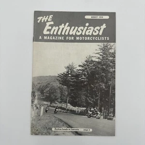 The Enthusiast Magazine for Motorcyclists August 1956 Harley Davidson - Picture 1 of 10