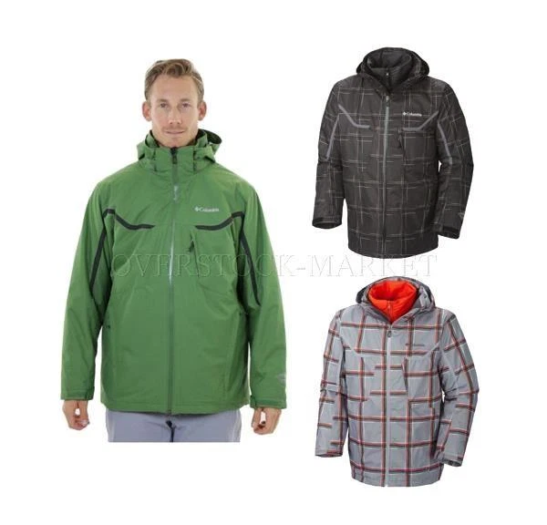 ¡NUEVA CHAQUETA PARA HOMBRE COLUMBIA WHIRLIBIRD INTERCHANGE 3 EN 1! VARIEDAD RESISTENTE A LA INTEMPERIE Foto 1 de 1