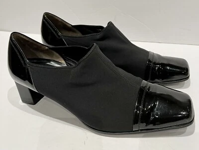 Zapatos de salón Gabor Weite G puntera elástica de tacón negro talla 5,5 UK / 8 US Foto 1 de 4