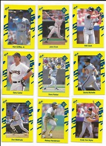 1990 Classic Yellow PICK-A-CARD Griffey Mattingly Henderson Bonds Ryan Sandberg