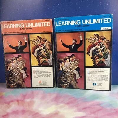 HAL LEONARD~Learning Unlimited: Class Series~Level 1 & 2~Alto Saxophone~1973 - Image 1 of 4
