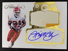 2017 Panini Flawless Priest Holmes Gold  patch auto /20