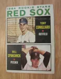 Tony Conigliaro 1964 Topps #287 ROOKIE Trading Card MLB Baseball Boston Red Sox - Picture 1 of 10