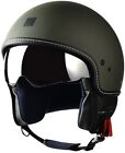 Casque Jet Motocubo Beetle Army Green