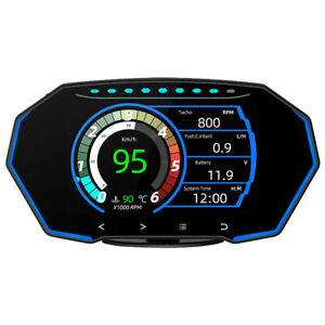 Car Digital GPS Speedometer Odometer Head Up Display Overspeed Security Alarm