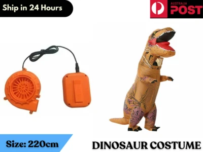 Inflatable Dinosaur Costume Adult Jurassic World Park Trex T-Rex Blow - image 1 of 4