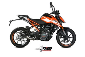 TUBO ESCAPE PARA KTM 125 DUKE 2017 > MIVV MK3 CARBONO SLIP-ON - Imagen 1 de 3