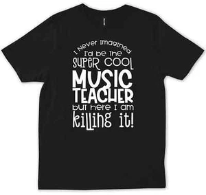 Music Teacher Gift Funny Band Director Birthday Retirement Gifts T-shirt - Picture 1 of 9
