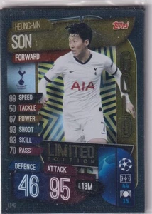 Topps Match Attax Extra CL 2019/20 LE4G Heung-Min Son Limited Edition Gold - Bild 1 von 1