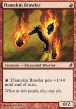 1x Flamekin Brawler - Foil MTG Lorwyn NM Magic Foil