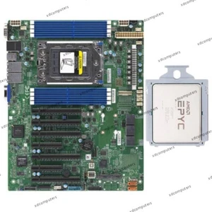 Supermicro H12SSL-i Server Motherboard + AMD EPYC 7443P CPU Processor Combos - Afbeelding 1 van 3