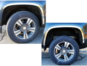 4pc Luxury FX Stainless Steel Wheel Well Accent Trim for 2015-22 Chevy Colorado - Bild 1 von 4
