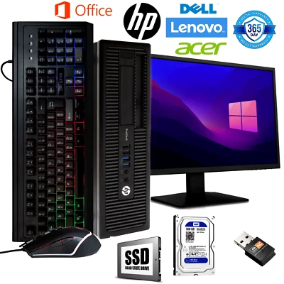 High Performance Desktop PC DELL/HP Windows 11 | Intel Core i3/i5 RAM 8GB/16GB - Image 1 of 3