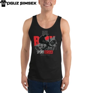 BMX Freestyle Unisex Tank Top | Sport Design Graphic Cycling Tee - Picture 1 of 22