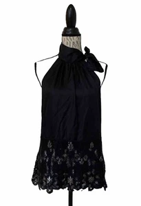 Twelfth Street By Cynthia Vincent Lace Halter Top Size Medium - Picture 1 of 8