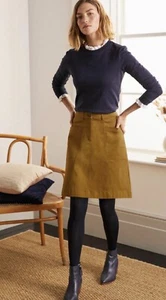 Neu mit Etikett BODEN klassisch moderner Minirock A-Linie Baumwolle Elasthan GR. 2R - Bild 1 von 3