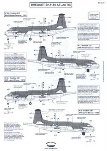 Berna Decals 1/72 BREGUET Br.1150 ATLANTIC Long Range Recon Aircraft - Picture 1 of 3