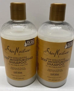 Lot of 2 Shea Moisture Raw Shea Butter Moisture Retention Shampoo 13 Fl Oz Ea - Picture 1 of 1