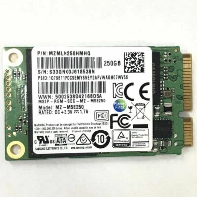 Samsung 850 EVO 250GB MSATA Solid State Drive 3D V-NAND SSD MZ-M5E250 MZMLN250 - Image 1 of 4