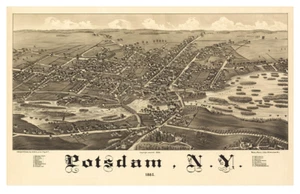 GENERAL HISTORICAL 6013, Potsdam, New York, 1885 11 x 17 - Picture 1 of 4