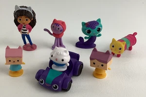 Gabby's Dollhouse PVC Figure Topper Lot DJ Catnip MerCat Cakey Carlita Box Cat - Picture 1 of 7