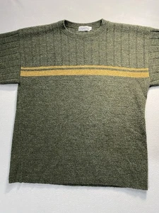 Vintage Aeropostale Sweater Mens Large Crewneck Cotton Pullover Green USA 90s - Picture 1 of 10