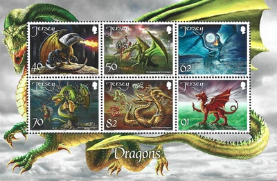 2015 Jersey Sg MS1913 Dragons MNH - Image 1 of 2