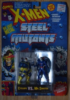 Cyclops VS. Mr. Sinister X-Men Steel Mutants Toy Biz 1994 MOC - Image 1 of 2
