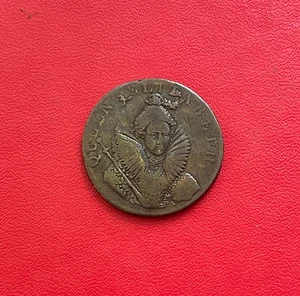 Royaume-Uni. Token. Monnaie de 1/2 Penny 1794 Sussex, Chichester, Elizabeth I - Imagen 1 de 3