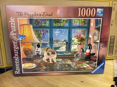 Ravensburger 1000 pcs The Puzzler's Desk Jigsaw Puzzle New in Box Sealed! - Image 1 of 3