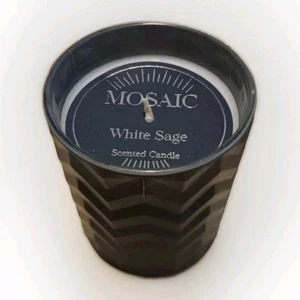 Tolle Duftkerze weißer Salbei Mosaik Bad & Spa, Keramikglas & Sojawachs 5" - Bild 1 von 4