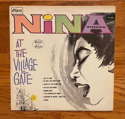 Nina Simone - At the Village Gate LP  Ghent GS-5001  1979 Pressing - Image 1 of 4