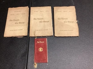 Vintage Lot Of 1910,1911 Chi Omega Fraternity Sorority Books Lexington Kentucky - Picture 1 of 6