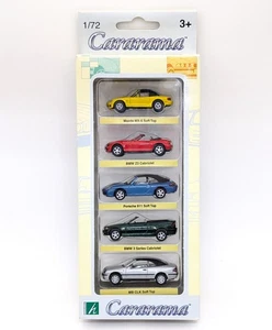 Cararama 1/72 Convertibles 5 Pack, Mazda, BMW, Porsche And Mercedes - MIB - Picture 1 of 5