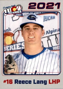 2021 Crowder Roughriders Juco Cards #20 Reece Lang Boonville Missouri MO Card - Bild 1 von 2