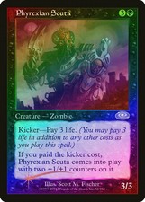 Phyrexian Scuta FOIL Planeshift HEAVILY PLD Black Rare MAGIC MTG CARD ABUGames