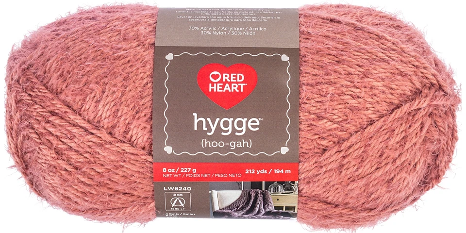 Red Heart E881.8319 Hygge Yarn 8oz Rust