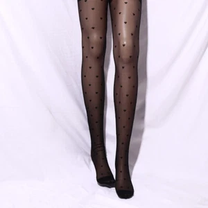 Stripe Flower Lolita JK Korean Stockings Women Bow Tights Mesh Pantyhose Heart - Picture 1 of 17