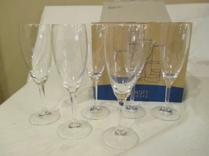 Schott Zwiesel Banquet Glass SMOOTH STEM Champagne 8" Flutes Set 6 Mint in Box - Picture 1 of 7