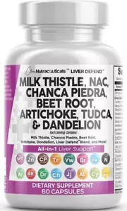 Clean Nutraceuticals Milk Thistle NAC Chanca Piedra Beet Root Artichoke Dandelio - Picture 1 of 12