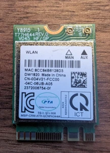 WIFI Modul DW1820 WLAN WiFi 802.11AC + BT 4.1 M.2 WiFi-Karte - Bild 1 von 1