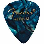 Fender 351 Shape Premier Celluloid Guitar Picks, Medium, Ocean Turquoise 12-pak