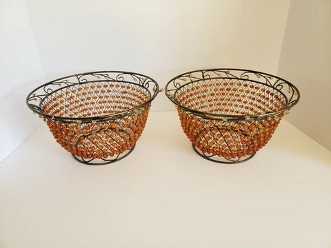 Metal Boho beaded baskets Cover